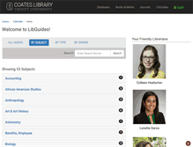 Tablet Screenshot of libguides.trinity.edu